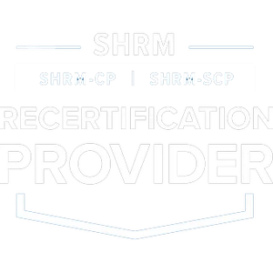 SHRM Approved Provider SEAL 2021 White