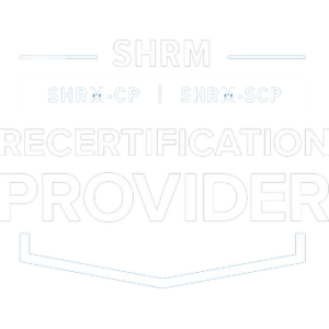 SHRM Approved Provider SEAL 2021 White