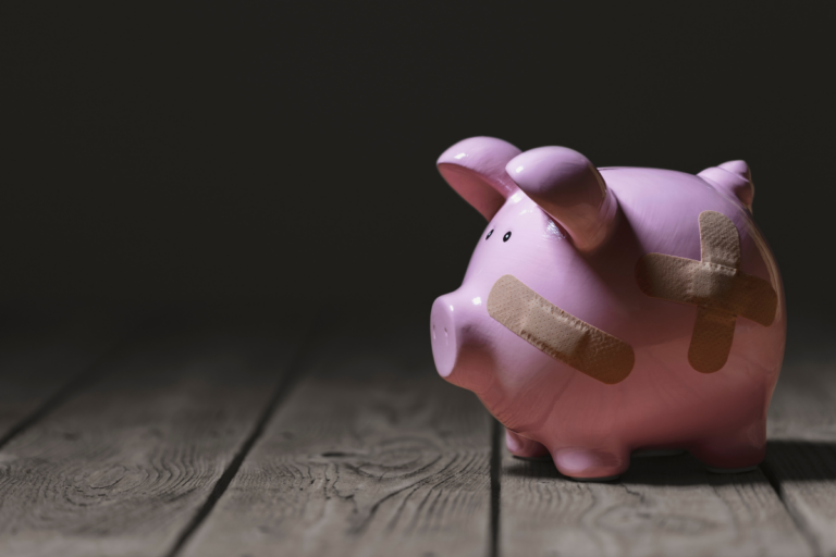Beat-up piggy bank emphasizes how supplemental benefits address the financial toll of illness | Corporate Synergies